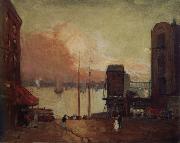 Robert Henri Cumulus Clouds,East River Germany oil painting artist